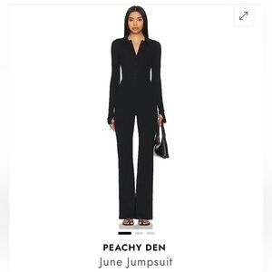 NWOT - Peachy Den June Black Jumpsuit - XS